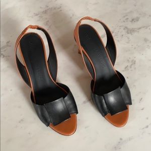 Two tone sandals